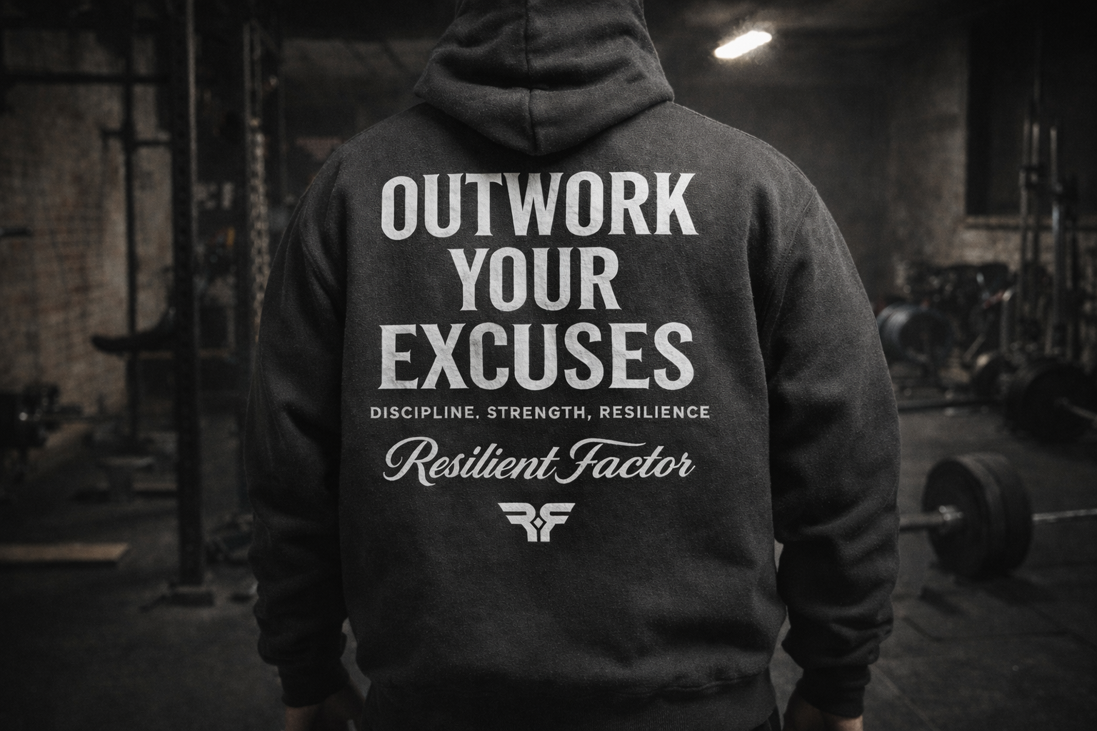 Outwork Your Excuses Heavyweight Hooded Sweatshirt